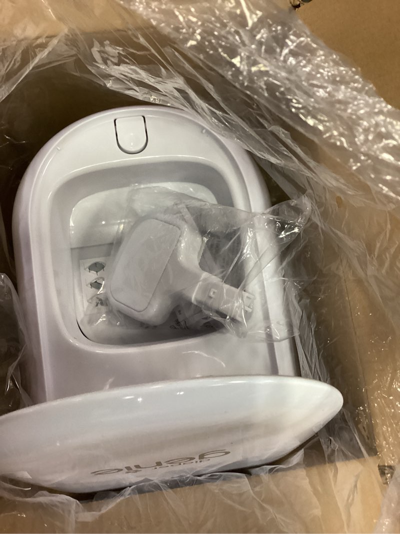 Condition photo showing Good Condition for Diaper Genie Platinum Pail (Lily White) is Made in Durable Stainless Steel and Includes 1 Easy Roll Refill with 18 Bags That can Last up to 5 Months.