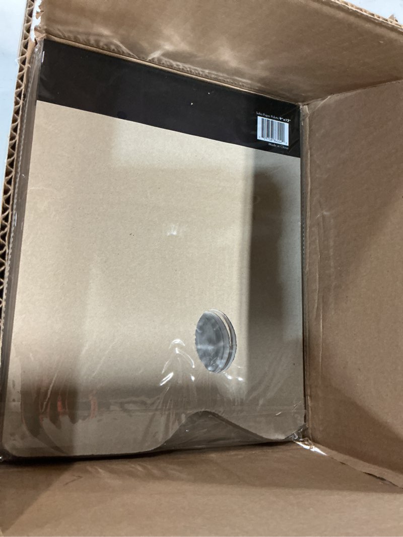 Condition photo showing New/Like New for SoHo Urban Artist Disposable White Paper Palette Pads 12 Pack 9x12 - Thick Paper Palettes for Acrylics, Oils, Watercolors, & More - with Tumb Hole