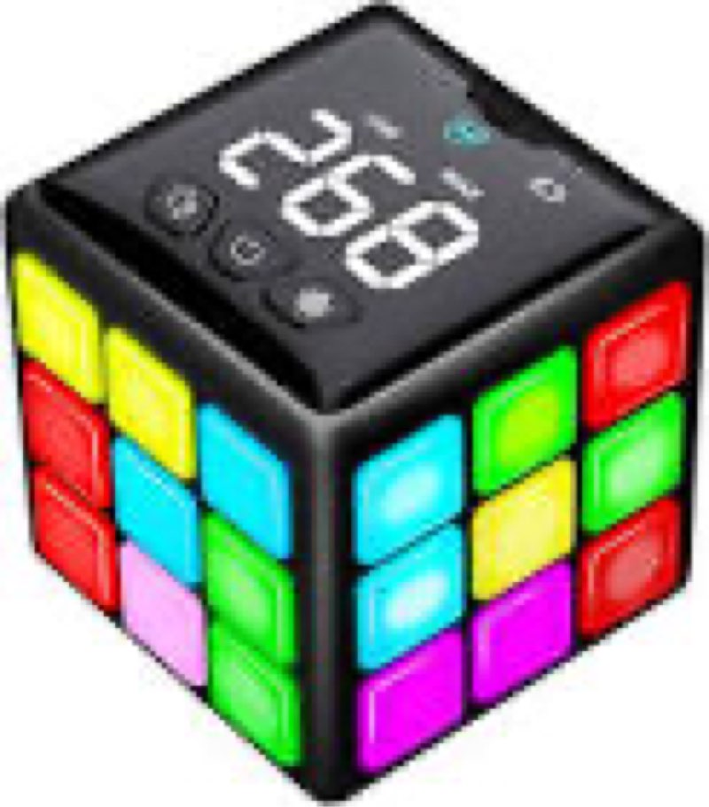 xinbeiya rechargeable handheld cube with games - 15 fun brain & memory games with score screen for k