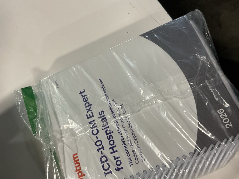 Condition photo showing Good Condition for 2026 icd-10-cm expert for hospitals - (spiral) with guidelines