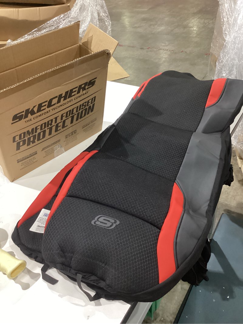 Condition photo showing Good Condition for skechers memory foam car seat covers, air cool mesh thick seat covers, car seat covers front seats airbag compatible, automotive comfort & protection .