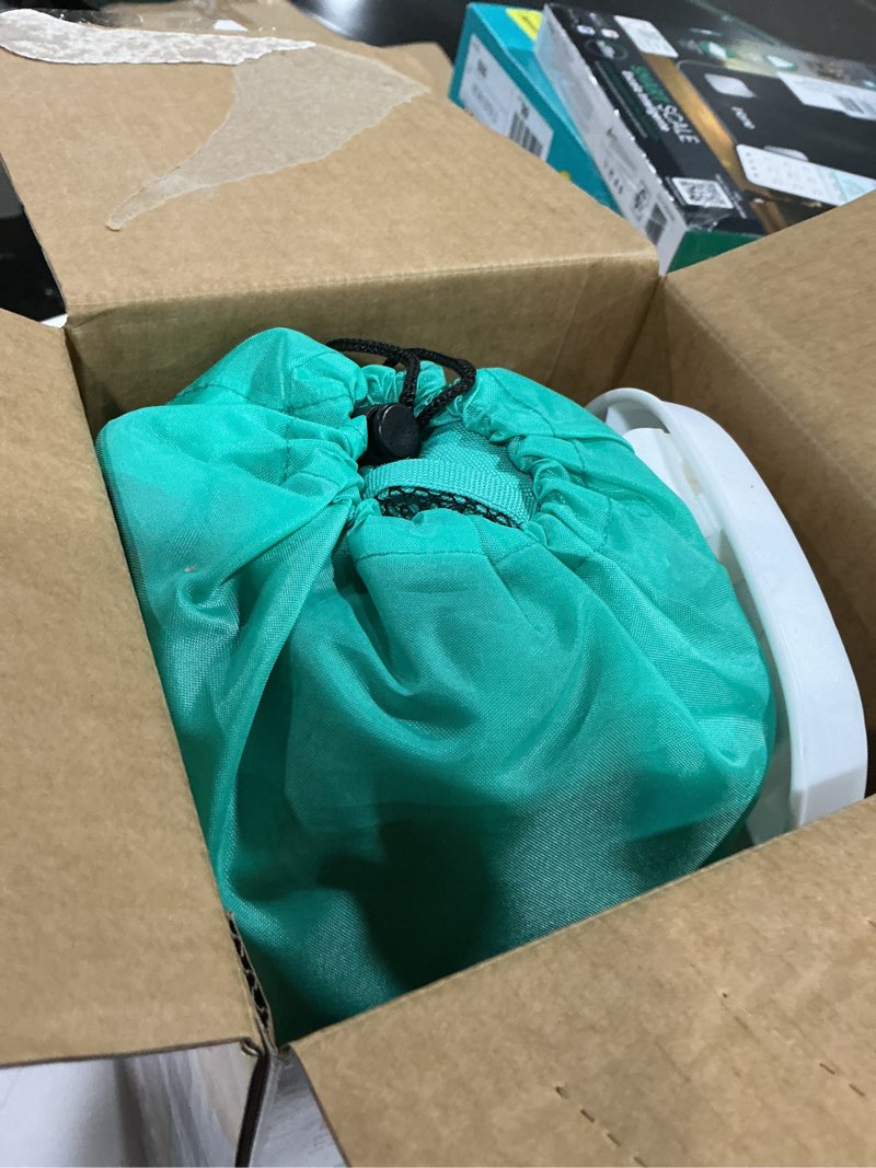 Condition photo showing As Is for bright starts pop n sit portable booster seat - teal