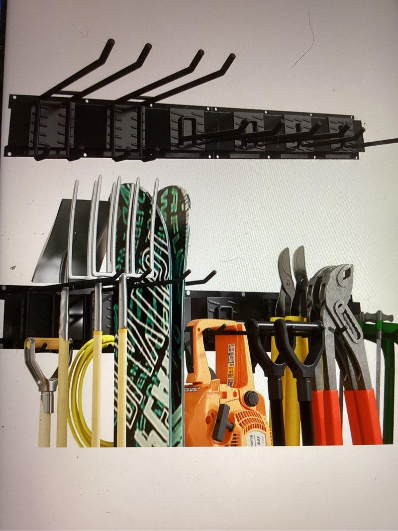 Kurznoch Garage Storage, Ultimate Wall-Mounted Garage Organizer for Men 32Inch, Heavy Duty 330lbs To