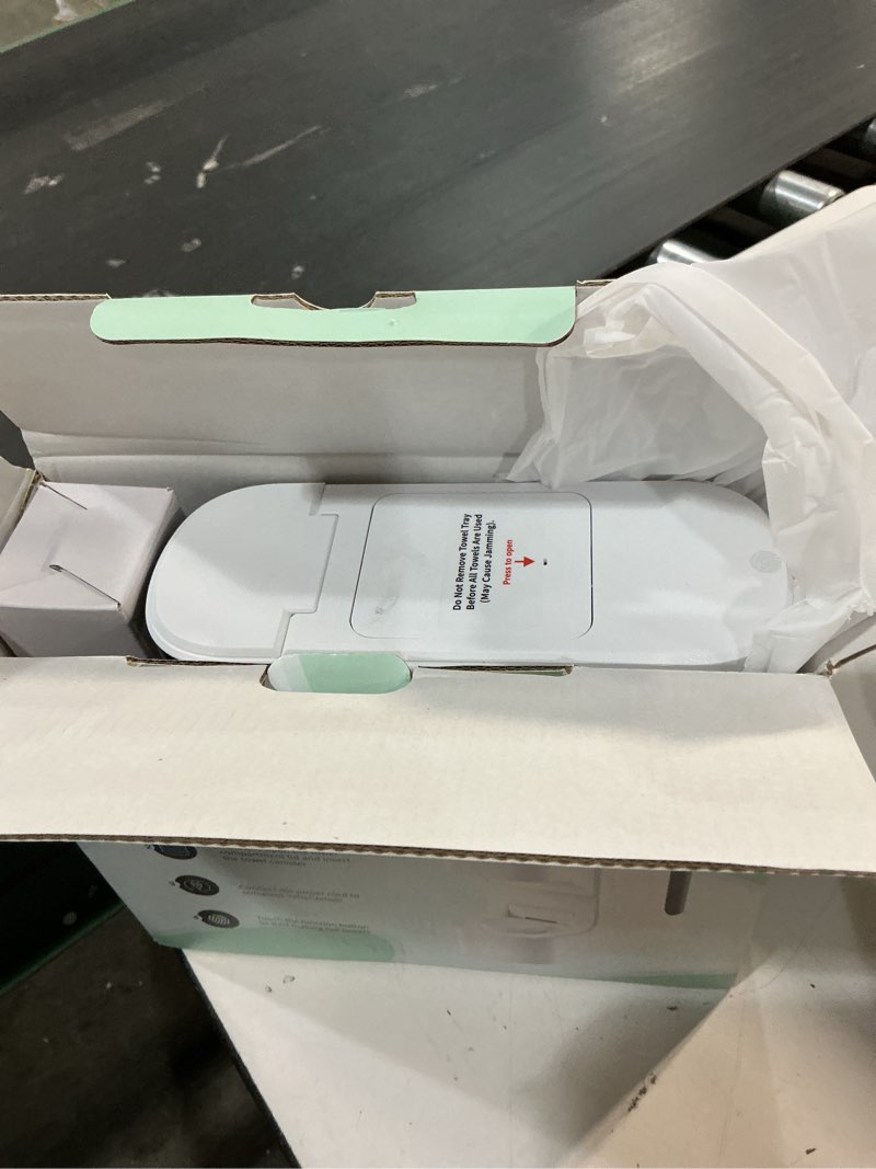Condition photo showing Good Condition for hot face towel heater machine, towel warmer, 55°c constant temperature, 20 compressed towels, smart voice alerts, auto heating & dispensing, white, 60 count towel machine
