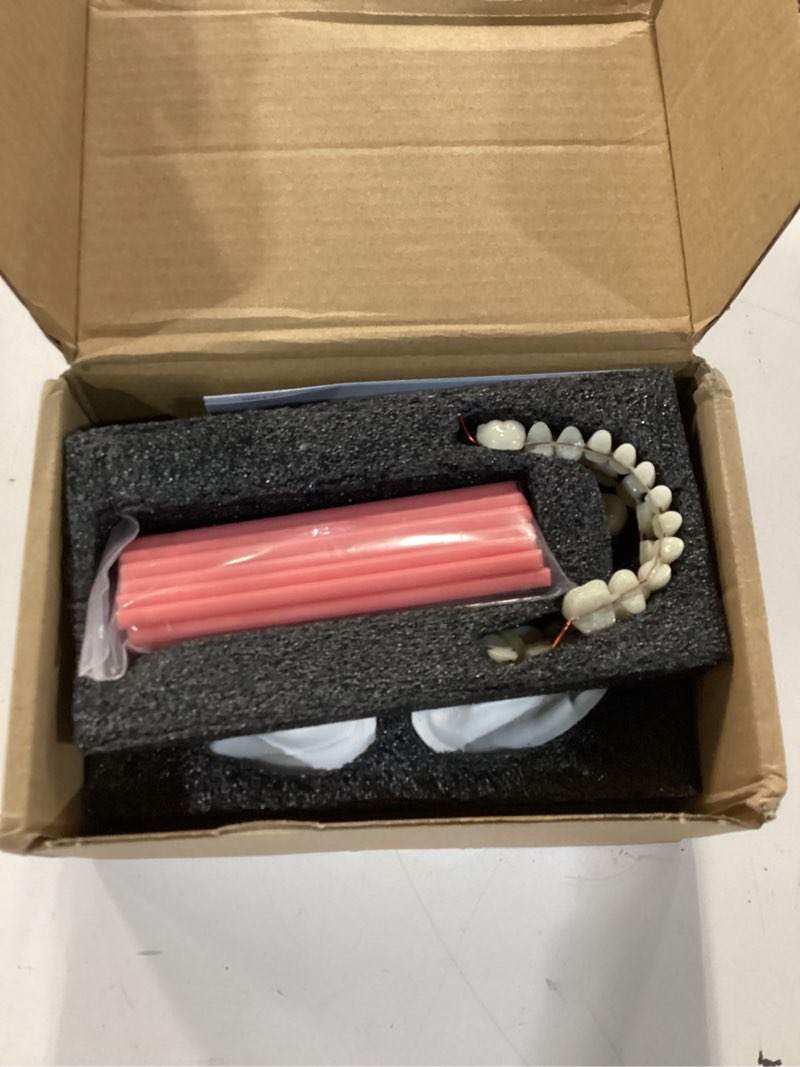 Condition photo showing As Is for denture do it yourself full set of top and bottom fake teeth for improve your smile (gypsum model? gum material and fake teeth)