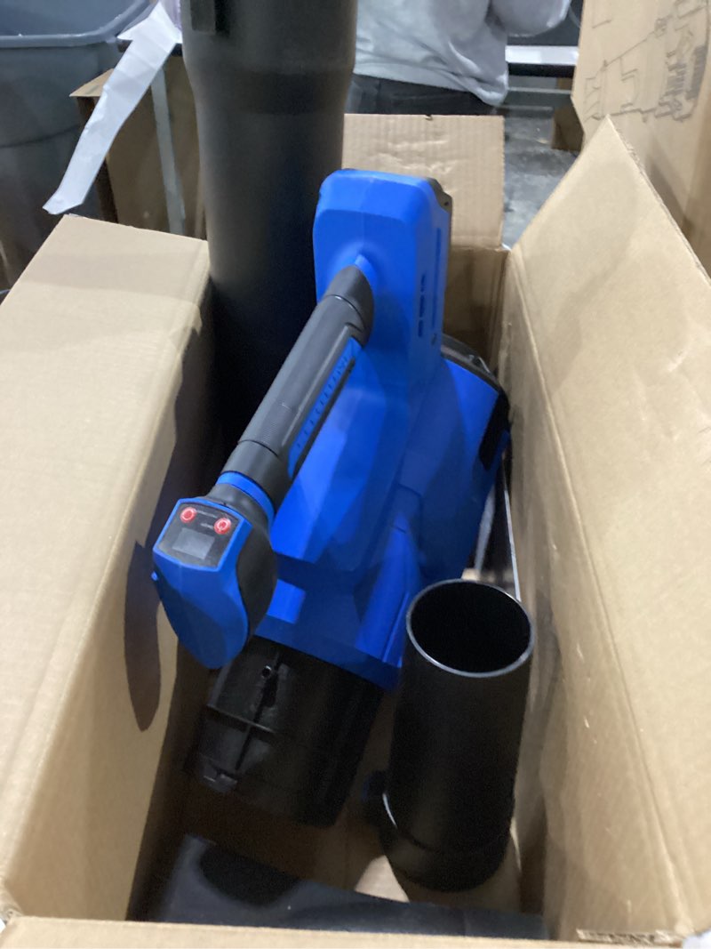 Condition photo showing As Is for AZZUNO Leaf Blower Cordless, 3 Speed Mode MAX 580CFM Brushless Motor, Electric Blower for Lawn Care,Patio,Leaves,Dust,and Snow Removal(No Battery for DEWALT)