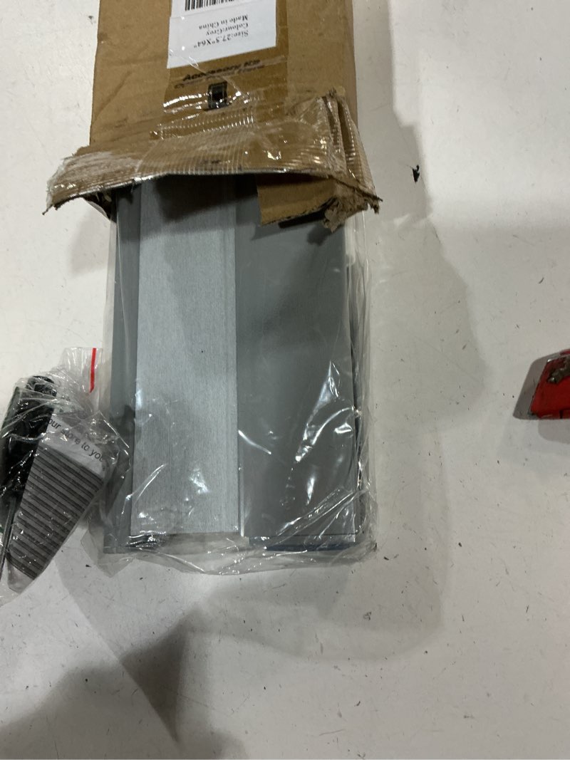 Condition photo showing New/Like New for tonature no drill cellular shades for indoor windows, thermal insulating & noise reducing honeycomb blinds, free stop cordless blackout shades, grey, 27 1/2" w x 64" h 27 1/2"w x 64"h grey(blackout)