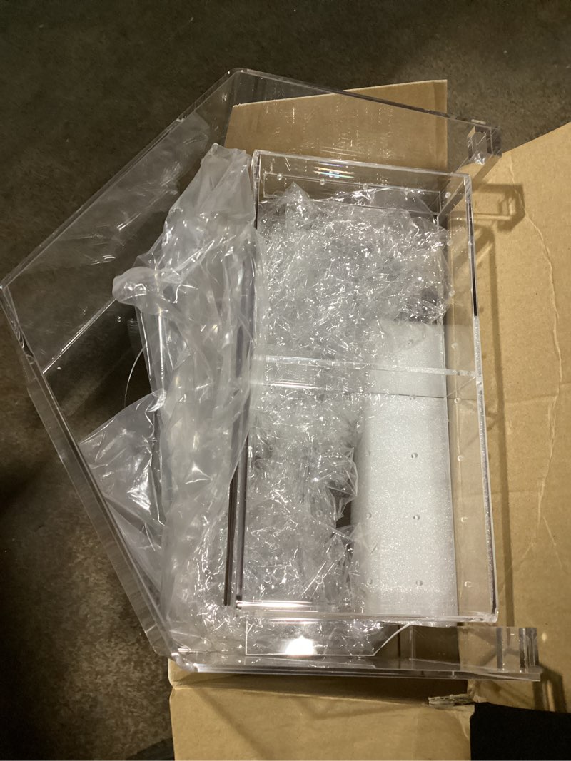 Condition photo showing Good Condition for clear bird feeders for window viewing inside - window bird house feeder with suction cups - balcony birdhouse feeder with tray - easy to use for wildlife lovers, birding, kids, cat, & elderly large house with hole