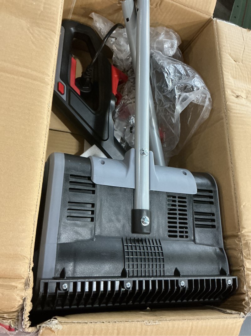 Condition photo showing Good Condition for EWORK Corded Snow Shovel 11-Inch 1200W 10A Powerful Electric Snow Shovels, 6-Inch Clearing Depth, 23-Foot Max Throw Distance, Power Snow Blower for Driveway, Steps, Sidewalk, Porch