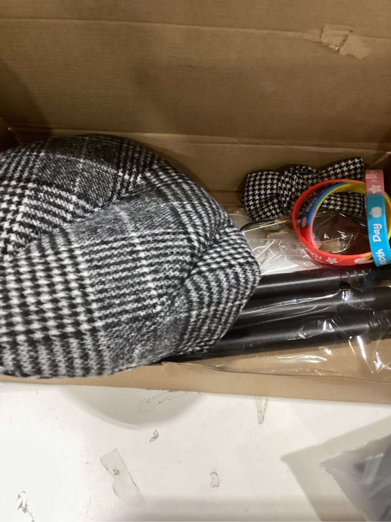 Condition photo showing New/Like New for WooWee 100 Days of School Costume for Boys, Old Man Costume for Kids, 100th Day of School Dress Up Gray Small: 5-7 Y