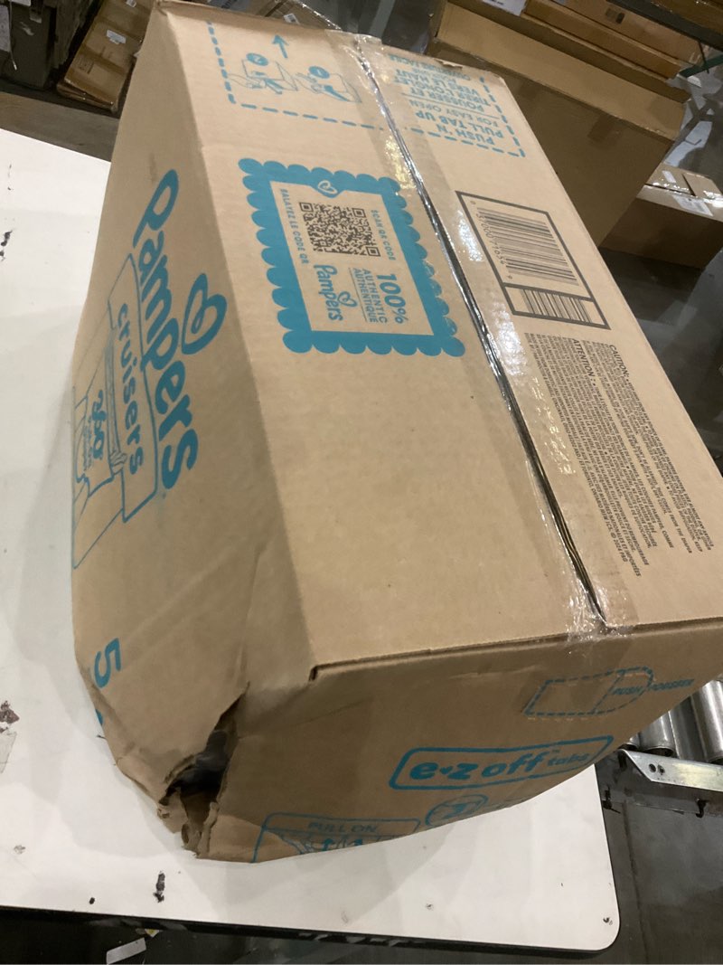 Condition photo showing New/Like New for Pampers Diapers - Cruisers 360 - Size 5, 128 Count, Babyproof up to 100% Leakproof Pull-On Diaper Size 5 128