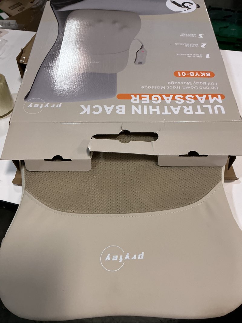 Condition photo showing Good Condition for Back Massager, Rolling Up and Down Back Massager with Heat, Back Massage 4D Kneading for Pain Relief Deep Tissue, Ultrathin Shoulder Massager Gift for Women Men Parents Christmas, Grey