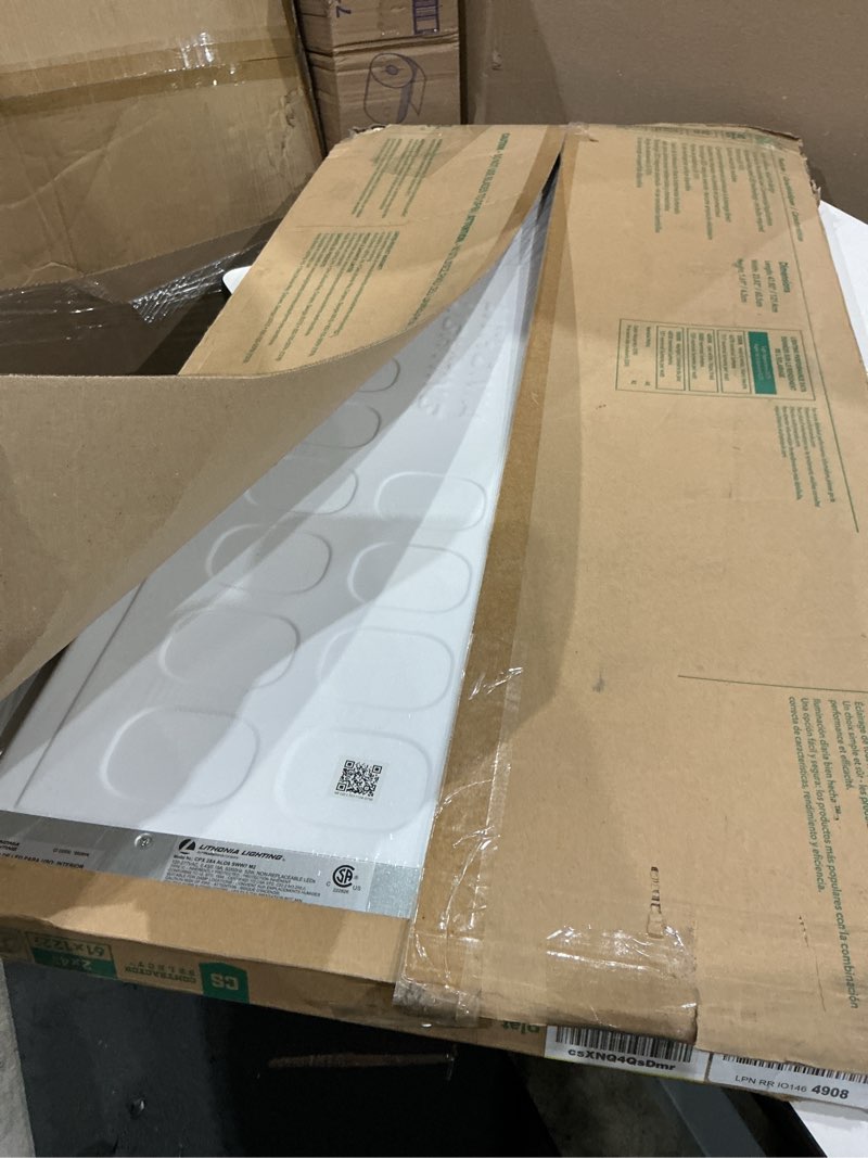 Condition photo showing Good Condition for led flat panel  4 ft l  2 ft w  120 to 277v ac cpx 2x4 alo8 sww7 m2