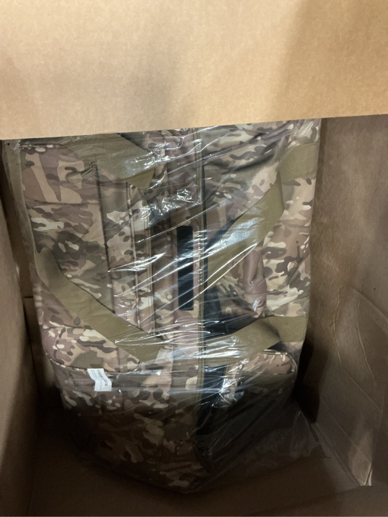 Condition photo showing Good Condition for 120l 3-wheel rolling duffle bag - heavy duty military deployment bag, durable wheeled duffle luggage for travel, camping & outdoor adventures camo