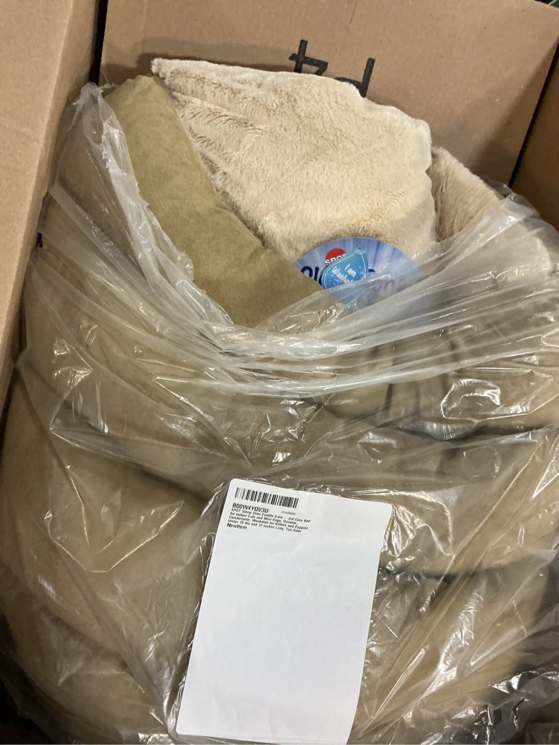 Condition photo showing Good Condition for SPOT Sleep Zone Cuddle Cave, Cat Cave Bed for Indoor Cats and Mini Dogs, Durable and Washable, Comfortable for Kittens and Puppies Under 10lbs and 12in Long, Tan Color