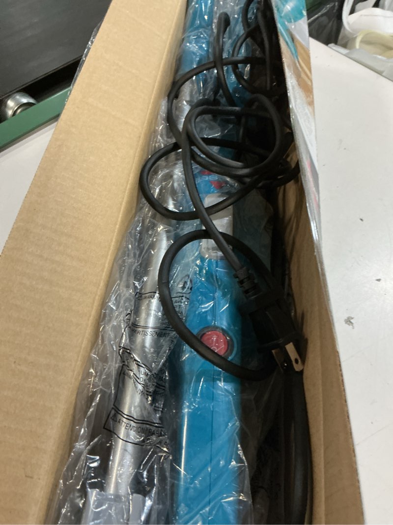Condition photo showing As Is for bissell featherweight stick lightweight bagless vacuum with crevice tool, 2033, one size fits all, blue