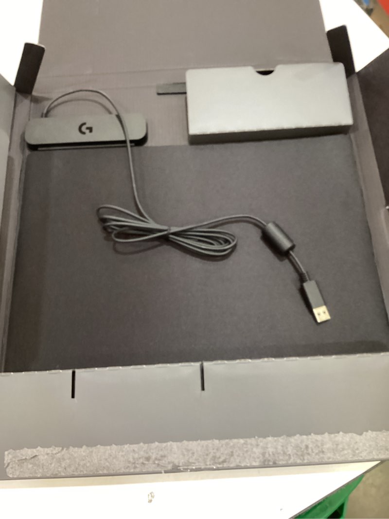 Condition photo showing As Is for logitech g powerplay 2 wireless charging mouse pad for compatible gaming mice, 34.5 x 28.4 cm (13.5 x 11.2 inches), 3.5 mm height, for pc/mac - black