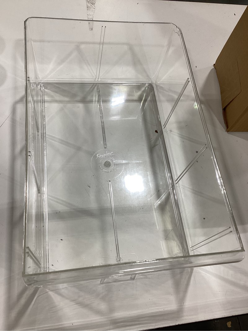 Condition photo showing As Is for  clear storage unit 