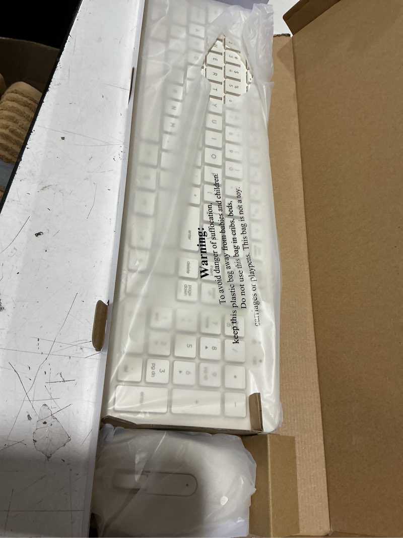 Condition photo showing New/Like New for onn wireless keyboard and mouse combo, 104-key gray stone set