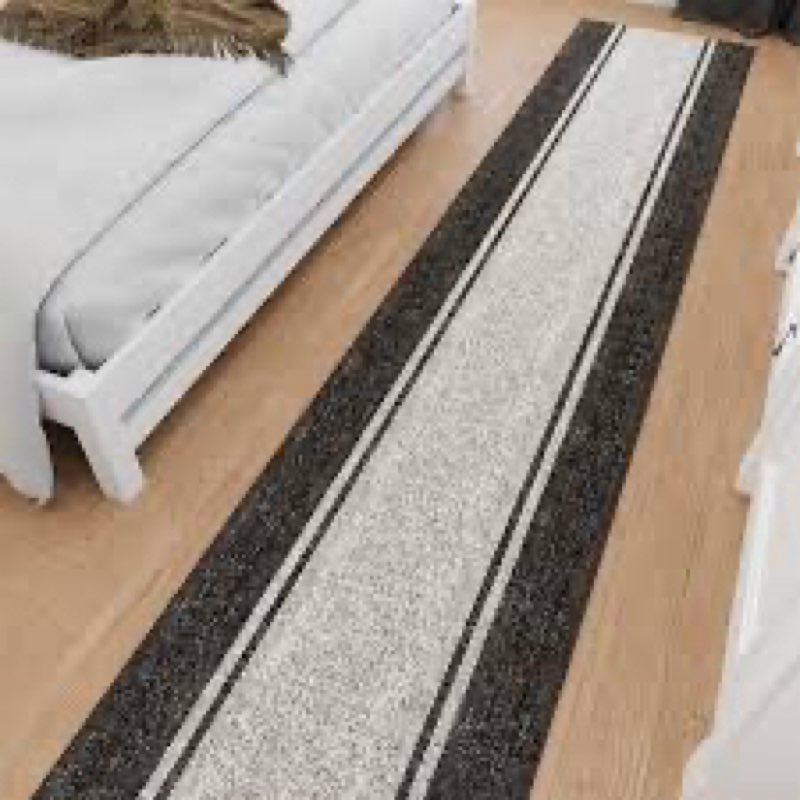 Runner Rug 3 ft. x 9 ft. - Soft Non-Slip Runner for Hallway, Kitchen, Bathroom and Entryway, Brown