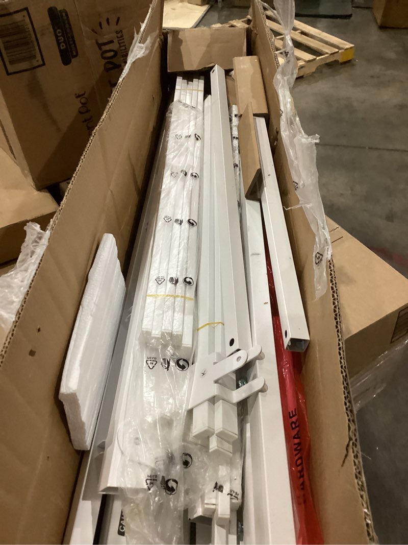 Condition photo showing Good Condition for 10 inch full size bed frame - no box spring needed heavy duty metal platform mattress foundation with steel slats, non-slip noise free easy assembly white bedframes