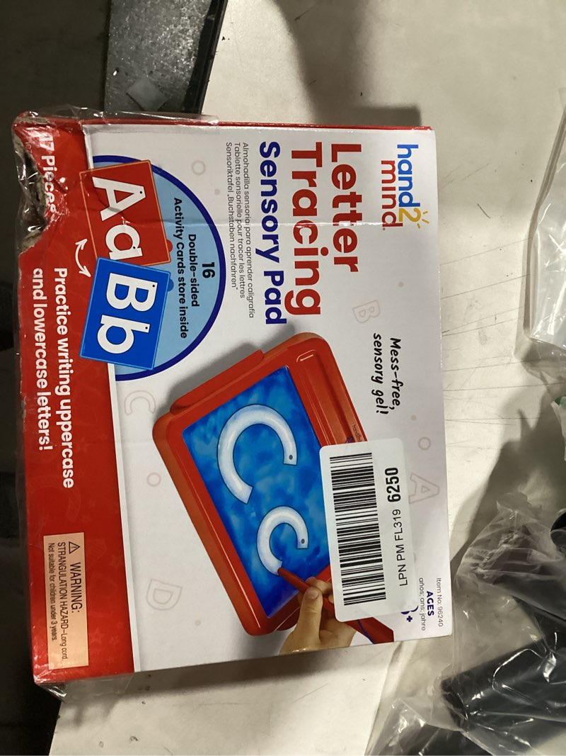 Condition photo showing New/Like New for hand2mind Letter Tracing Sensory Pad, Reusable Handwriting Practice for Kids 3-5, Learn to Write, Letter Tracing Board, Toddler Writing Practice, Montessori Alphabet Toys, Preschool Learning Toys