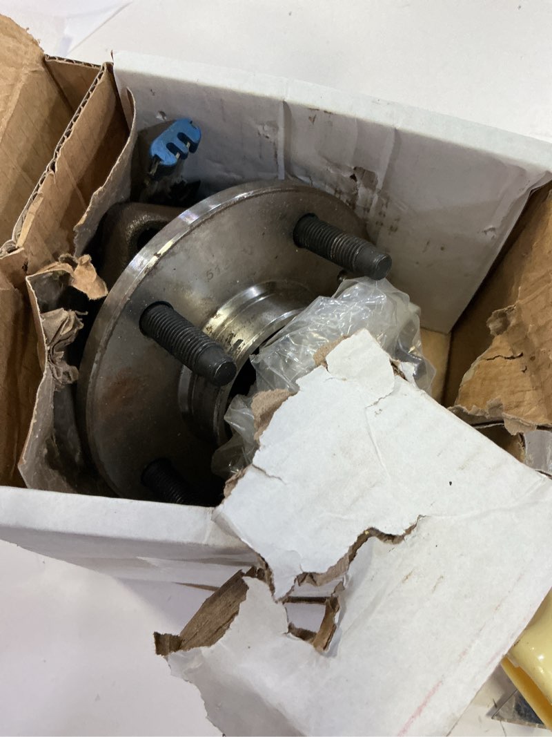 Condition photo showing As Is for autoround 513179 front wheel hub and bearing assembly compatible with cadillac seville/deville, buick century/park avenue/lacrosse, oldsmobile intrigue, 5 lugs w/abs