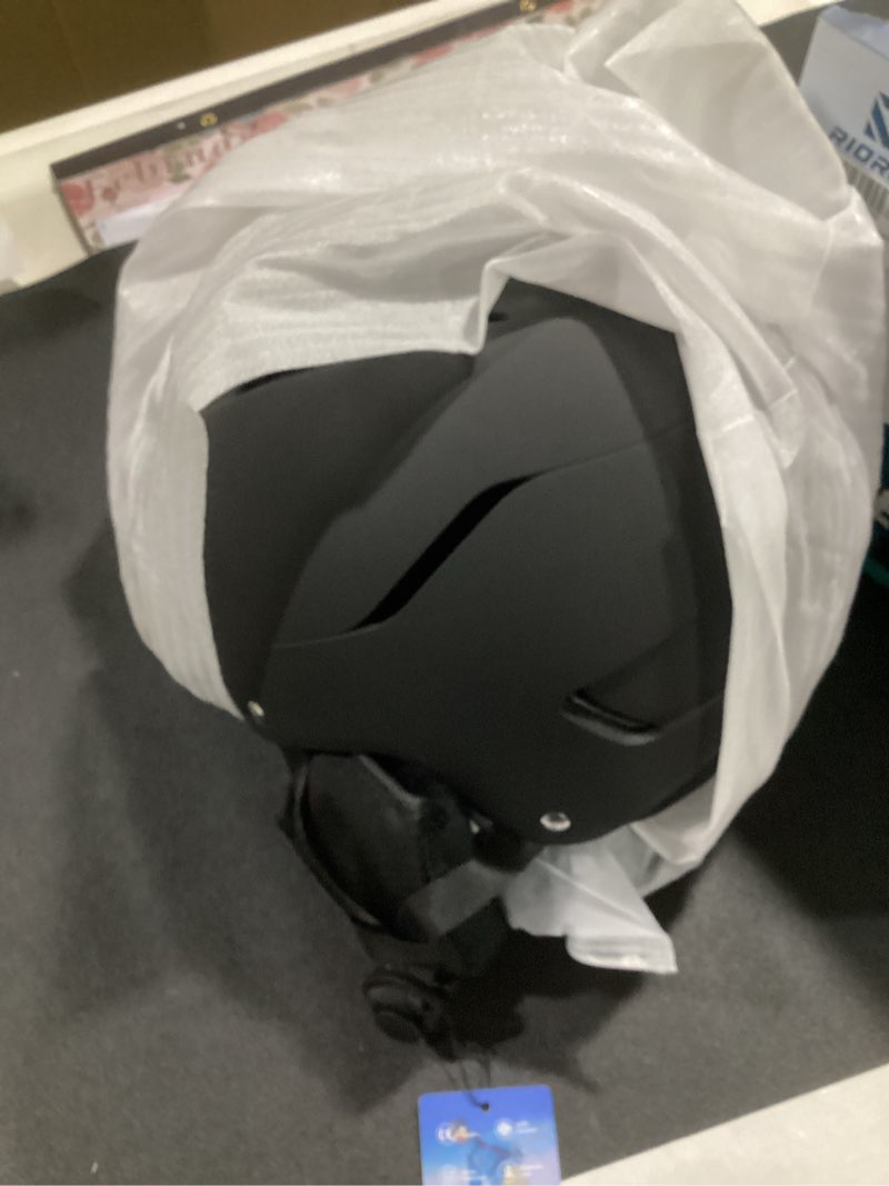 Condition photo showing New/Like New for Ski Helmet and Goggles Set, Snowboard Helmet Goggles for Men Women & Youth, Shockproof Snow Helmet Anti Fog OTG Snow Goggles for Skiing Snowboarding Medium Black