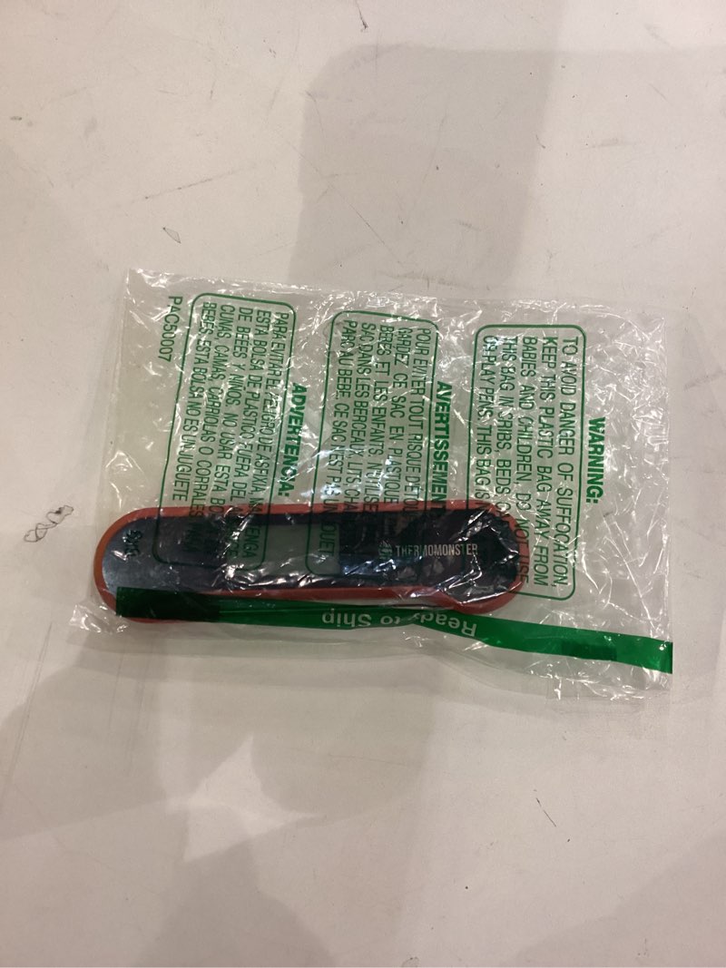 Condition photo showing New/Like New for 0.5 Sec Instant Read Meat Thermometer Digital with ±0.5? Precision, Food Thermometer for Cooking Kitchen Gadgets, Oven Grill Candy BBQ Essentials Accessories, Gifts for Him Dad Men Birthday, Red