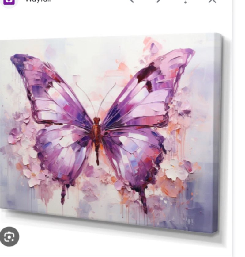 Purple animal amethyst buttertly delicate size:34X44
