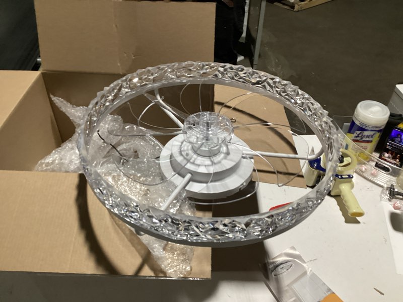 19'' modern ceiling fans with lights, low profile flush mount remote reversible ceiling fan white