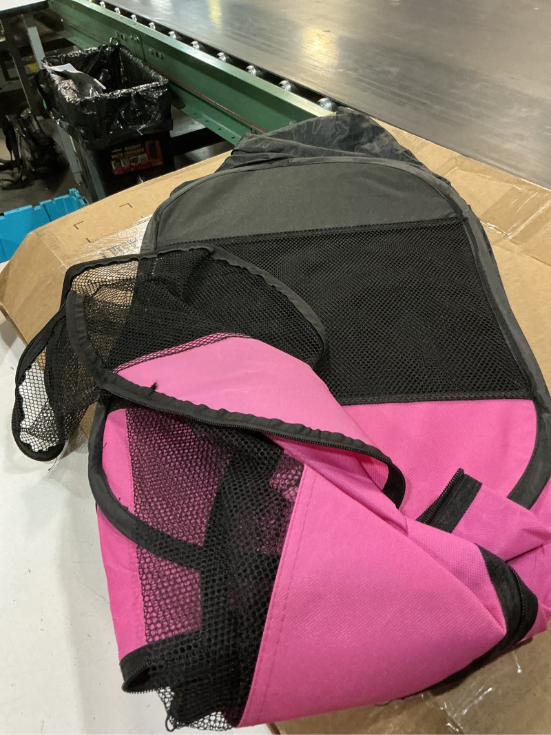 Condition photo showing Good Condition for goozii portable dog playpen for small dogs indoor outdoor, foldable pet puppy playpens kennel tent with top cover door for house cat kitty for dog lover as (medium size, pink) pink m [35.5" x 35.5" x 23.1"]