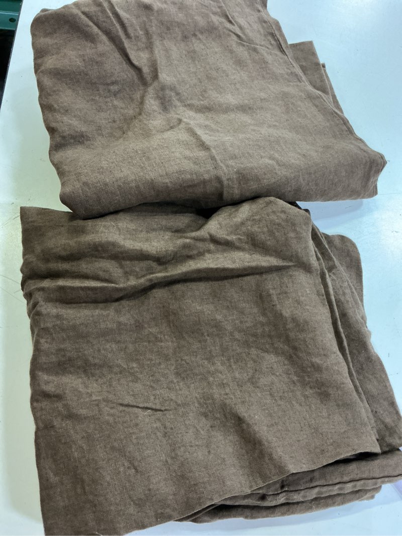 Condition photo showing As Is for european linen pillowcase set, king