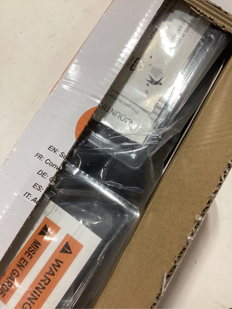 Condition photo showing Good Condition for (2 Pack) Retractable Baby Gate for Doorways and Stairs, Mesh Safety Gate for Pet, Indoor & Outdoor Use, One-Hand Operation, Easy Installation, 33.6" Tall, Expands to 55" Wide?Black,33.6"x55" 33x55 Inch(2 Pack) Black