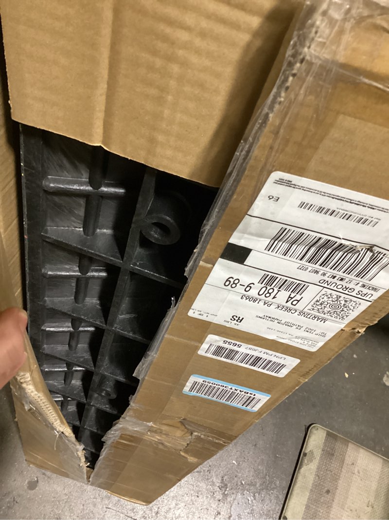 Condition photo showing As Is for 2 Pcs 3.9" Rise Rubber Curb Ramp Threshold Ramps,3.9" H 38.5" L 9.5" W.Heavy Loading Ramp 3 Tons(6600 LB) Capacity Car Slope Ramp for Driveway Dock Bike Vehicle Warehouse Motorcycle. (3.9" H)