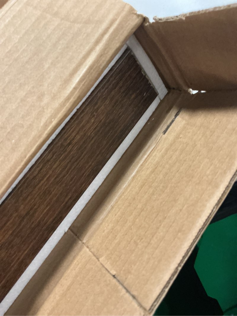 Condition photo showing Good Condition for Floating Shelves - 10.3 Inch Deep Wall Shelf for Decor & Storage - Wall Mounted Display Shelving with Invisible Heavy-Duty Metal Bracket - 36" W x 10.3" D x 1.8" H - Set of 1 - Rustic Brown