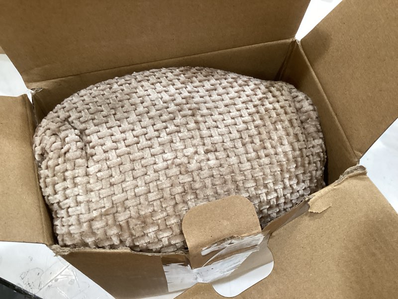 Condition photo showing Good Condition for miulee pack of 4 couch throw pillow covers 18x18 inch neutral gold/brown soft decorative chenille pillow covers farmhouse accent cushion covers for boho home decor sofa bedroom living room 18" x 18" (pack of 4) neutral gold/brown