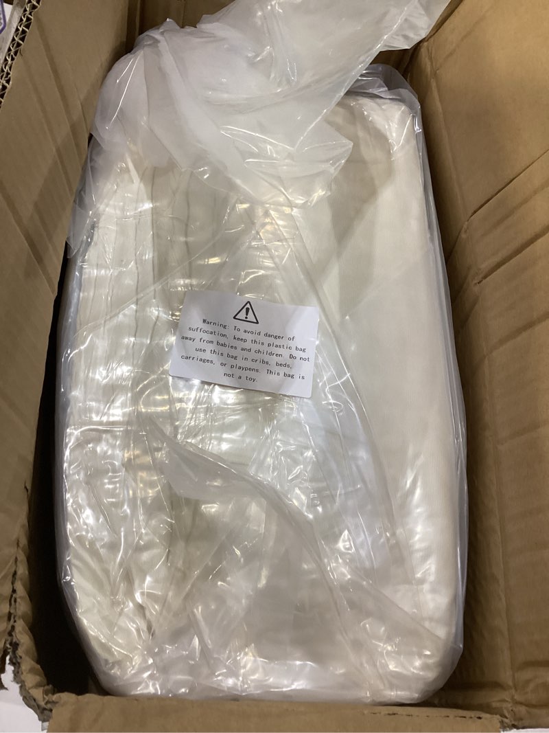 Condition photo showing New/Like New for Oversized King Comforter 128x120, 3 Pieces Luxurious Velvet Extra Large King Quilt Striped Bedspread Coverlet Bedding Set with 2 Pillow Shams 20x36 Ultra Soft Duvet Insert for All Season, Oliver Green Oversized King Plus (120"x128") Oliver Green