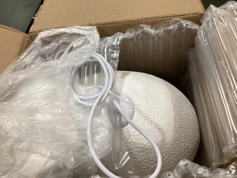 Condition photo showing Good Condition for 11.8in Small Wabi Sabi Pendant Lights Hanging Lamp Lighting Fixture Ceiling Mount White Modern Japanese Lamp Japandi Chandelier for Dining Living Room Hallway Bedroom Restaurant White 11.8in