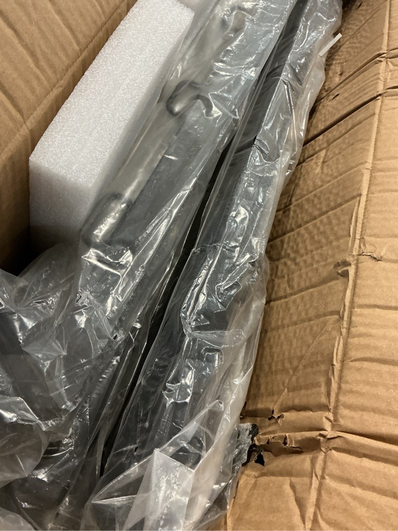 Condition photo showing Good Condition for hulave 8-pack angle 25° fence post extender high 32" fence barbed wire extend arm for outdoor fences to increase height for privacy,security prevent animals from jumping and breaking in (matte black) 32in-25°angles - 8p