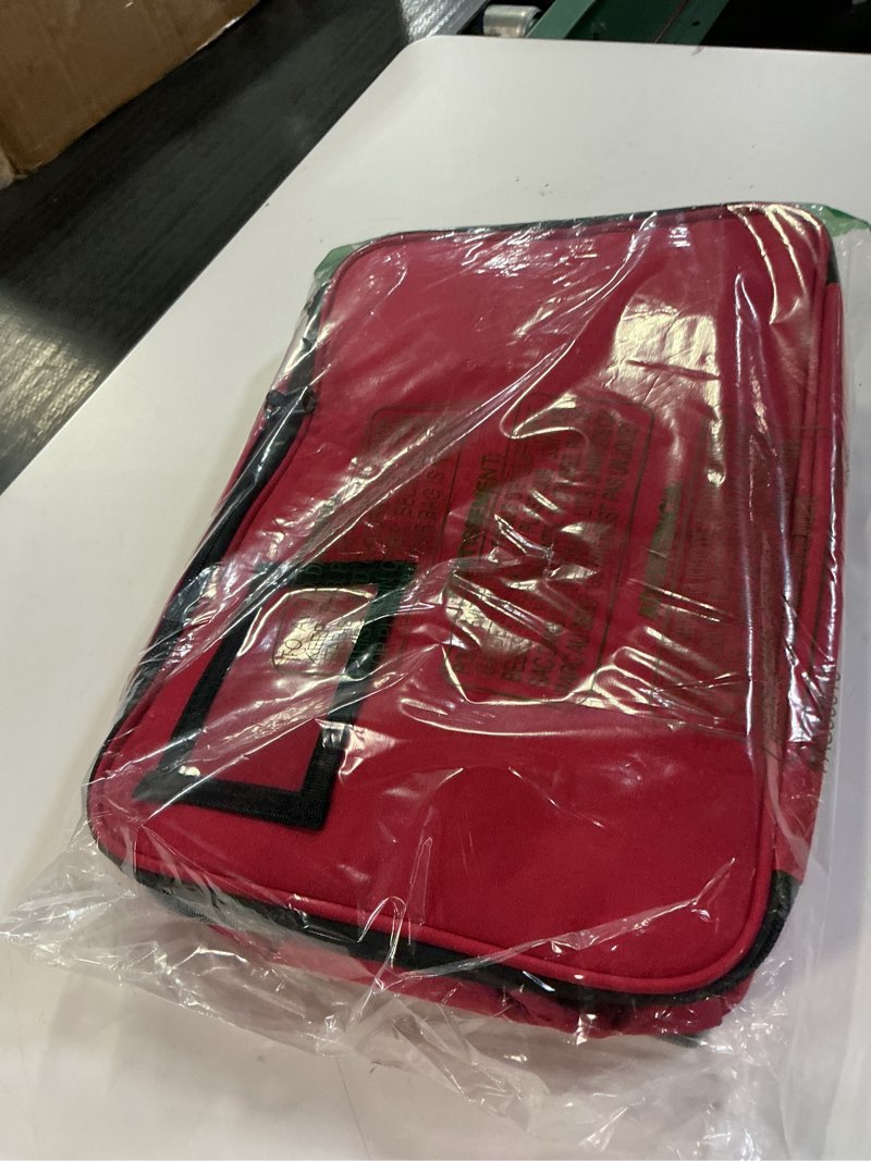 Condition photo showing Good Condition for large pill bottle organizer, double layers medicine storage bag with lockable zippers and shoulder strap,medication travel bag for prescription bottles, vitamins & medical supplies, red (bag only) 2 layers red