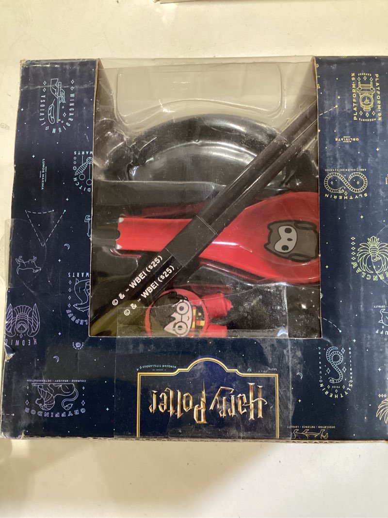 Condition photo showing Good Condition for culture fly harry potter microwave ramen bowl set with chopsticks and spoon, 16 oz ceramic instant noodle bowls with chopsticks, ramen noodle bowl, rice bowl anime gifts for men harry potter 2