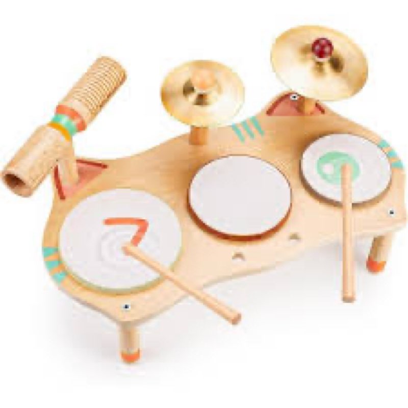 WINYGZ Toddler Drum Set – 11 in 1 Kids Musical Instruments with Resonant Drums, Cymbals, Maracas, Wr