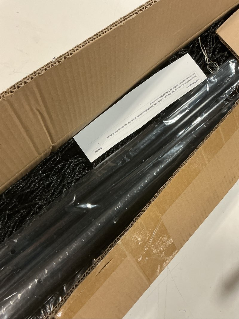 Condition photo showing New/Like New for 10x10 ft basketball rebounder net, heavy-duty steel frame basketball return net catcher backstop nets basketball return attachment yard guard for outdoor backyard community court