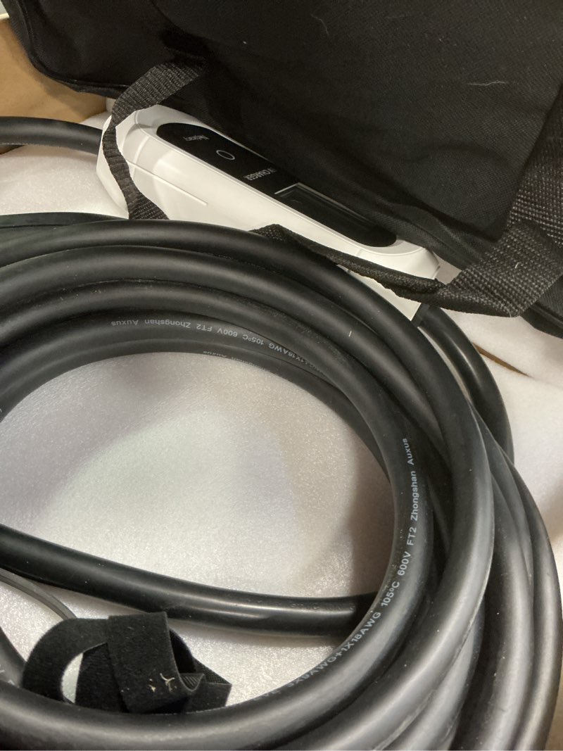 Condition photo showing Good Condition for Level 2 Tesla Charger 40 Amp, Portable EV Charger for Tesla, NACS Connector, Electric Car Chargers for Tesla Model Y/3/S/X, LED Display & App Control(240V, NEMA14-50 Plug, 25ft Cable) 40A for Tesla Cars