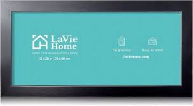 LaVie Home 36x48 Black Picture Frames 1 Pack NCLS-BLK-36x48-1P-4283 