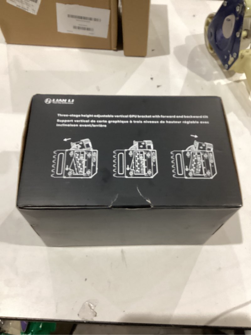 Condition photo showing As Is for Lian Li ATX PC Case 4 Slots Vertical GPU Kit (VG4v4) - Premium Gen 5 Riser Cable PCI-E 5.0 x16-200mm, PCIe 3.0/4.0 Compatible, Adjustable Position - Fits Most PC Cases (VG4v4 Black)