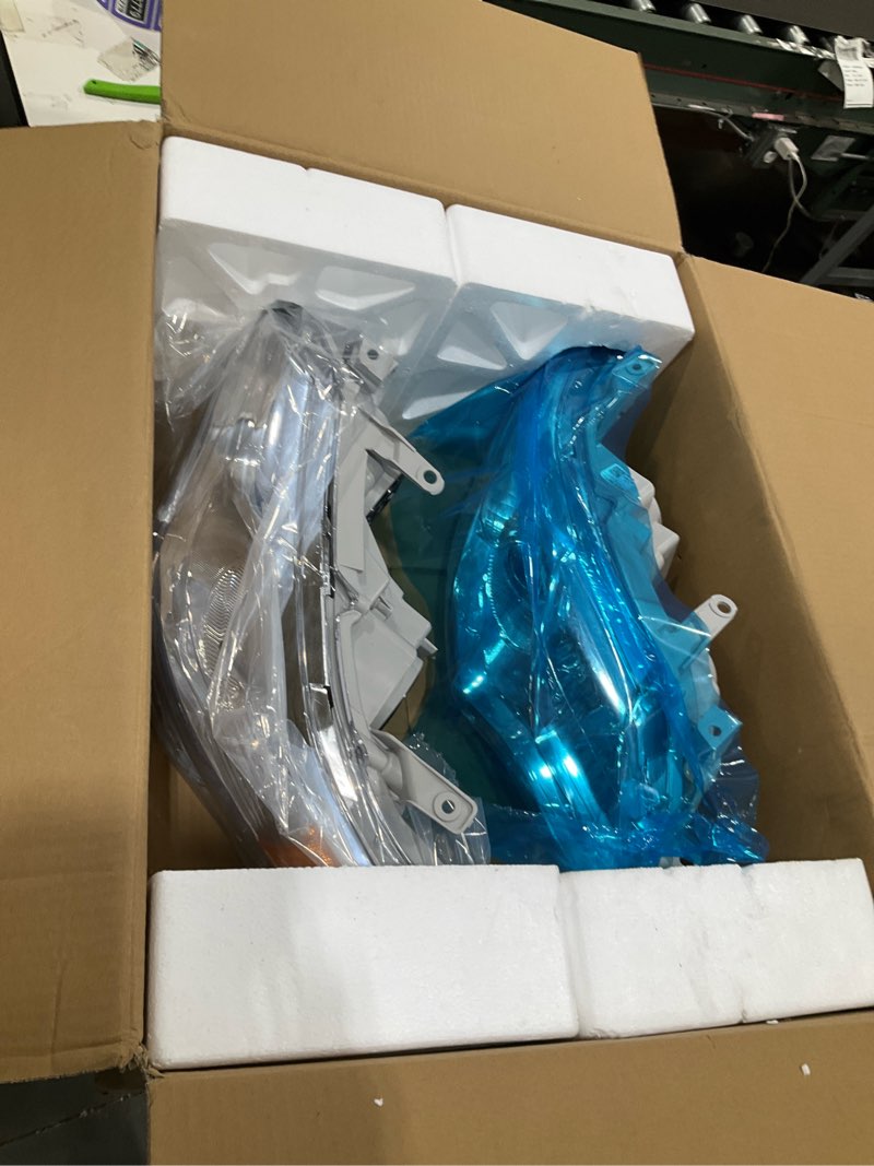 Condition photo showing Good Condition for headlight assembly compatible 12 13 14 toyota camry l/se/le/xle/hybrid for 2012-2014 camry headlamp replacement with chrome housing driver and passenger sides?w/o bulbs? 12-14 chrome