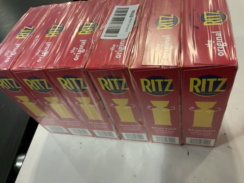 Condition photo showing New/Like New for (BBD 26/93/26). RITZ Original Crackers, Snacks for Kids and Adults, Bulk Lunch Snacks, 6 - 10.3 oz Boxes Flavour 10.3 Ounce (Pack of 6)