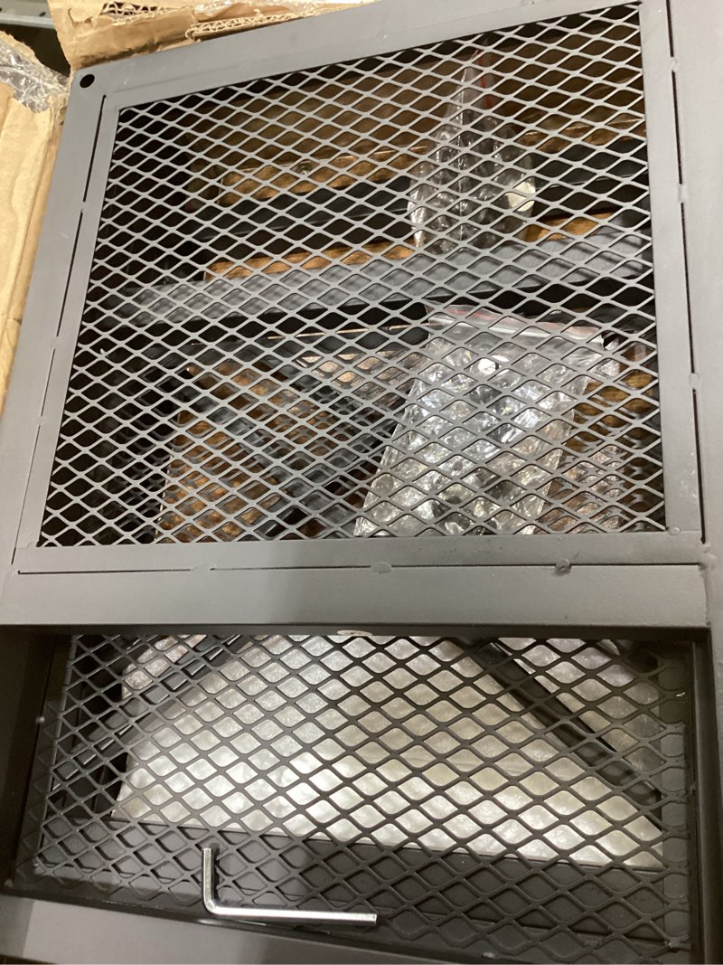 Condition photo showing Good Condition for 10 Gallon Fish Tank Stand, Aquarium Stand with 3-Tier Storage Shelves, Rustic Brown Metal Frame Turtle Tank,Adjustable Height Design (10 Gallon)